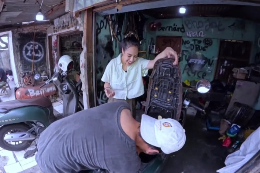 Azia Riza Jadi Montir Sehari? Ini Kocaknya Auto Chaos di Bengkel!