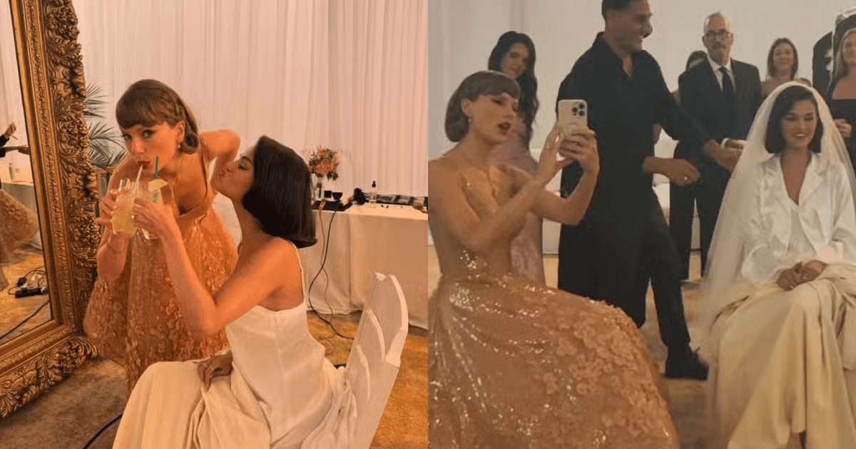 Gaya Taylor Swift di Pernikahan Selena Gomez