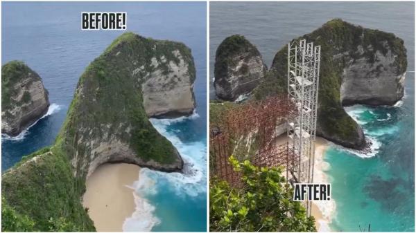 Kontroversi Lift Kaca di Pantai Kelingking Nusa Penida - Update!